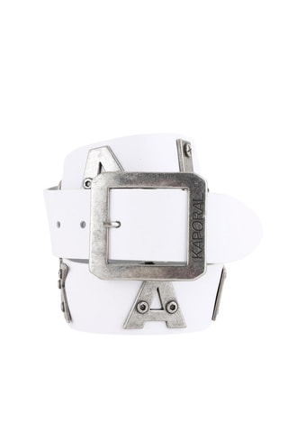 Ceinture en cuir Bold - Blanc