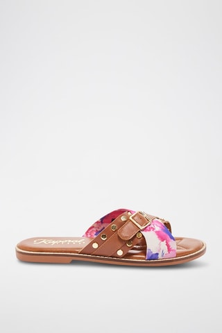 Mules en cuir de mouton Emili - Camel