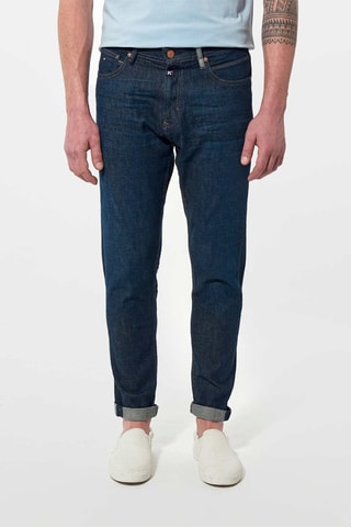 Jean relax cropped Kylan - Bleu foncé