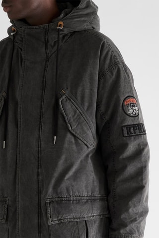 Parka à capuche Bruno - Noir