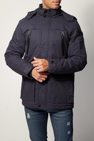 Parka à capuche Gers Bleu marine