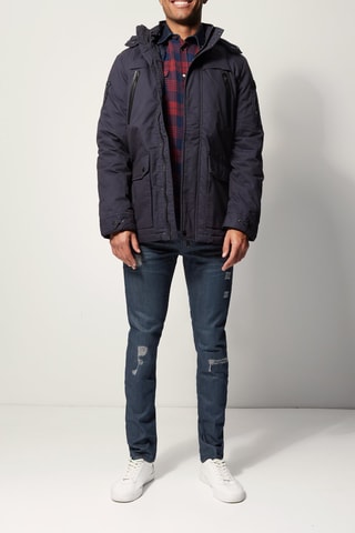 Parka à capuche Gers Bleu marine