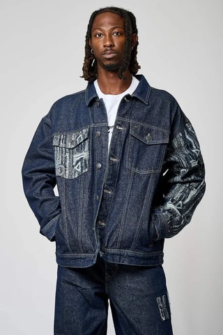 Veste regular Aran - Bleu