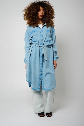 Robe chemise - Bleu clair