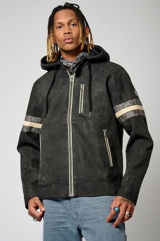 Blouson réversible à capuche Lucas - Noir