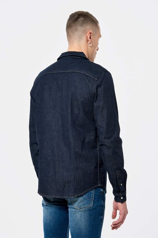 Surchemise en jean Diego - Bleu marine