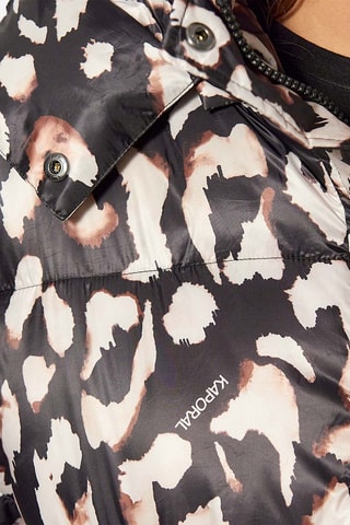 Doudoune à capuche - Noir et écru