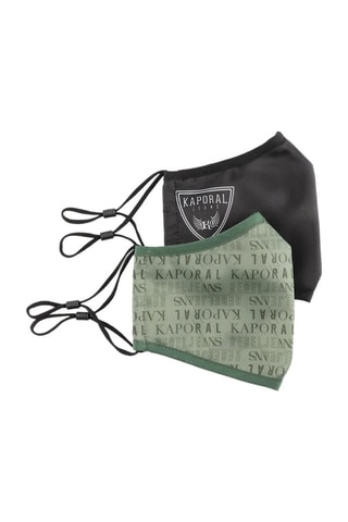 2 masques Mask - Kaki et noir