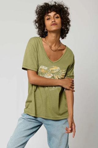 T-shirt Marjo - Kaki