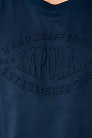 T-shirt en coton biologique Valdo - Bleu marine