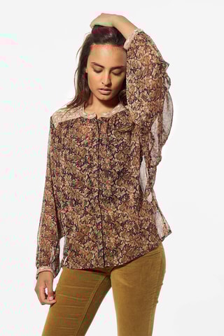 Blouse Nety - Marron