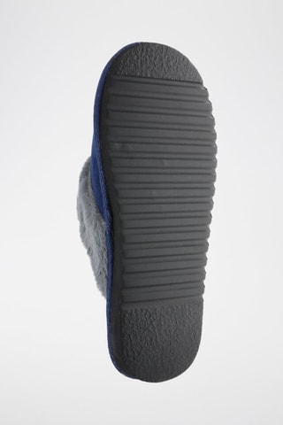 Pantoufles fourrées - Bleu marine