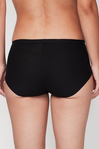 Shorty en coton biologique - Noir