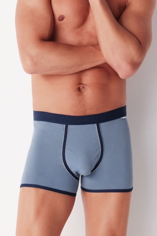 2 boxers - Bleu et noir
