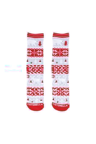 Chaussettes Rouge et gris