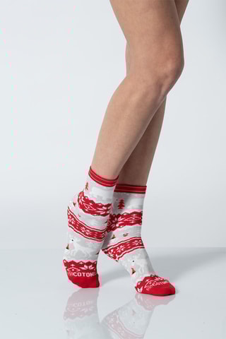 Chaussettes Rouge et gris