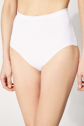 2 culottes taille haute - Blanc