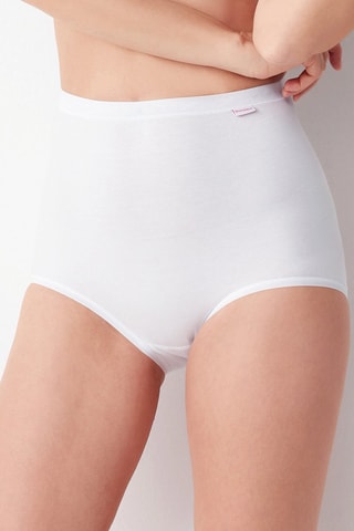 Culotte taille haute - Blanc