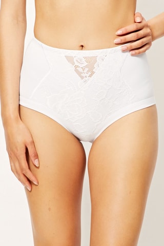 Culotte gainante taille haute - Blanc