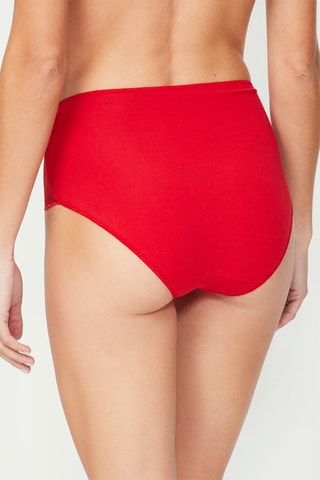 Culotte taille haute - Rouge