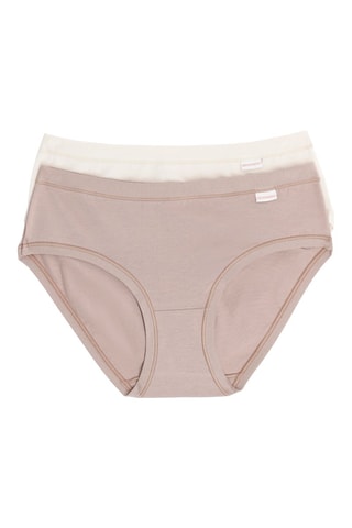 2 culottes - Blanc et nude