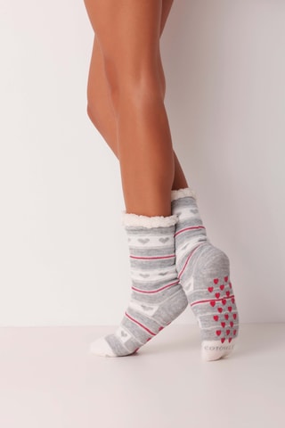 Chaussettes - Gris clair chiné