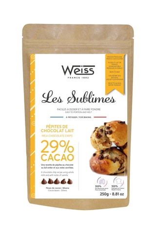 Pépites de chocolat au lait 29%  
250 g
