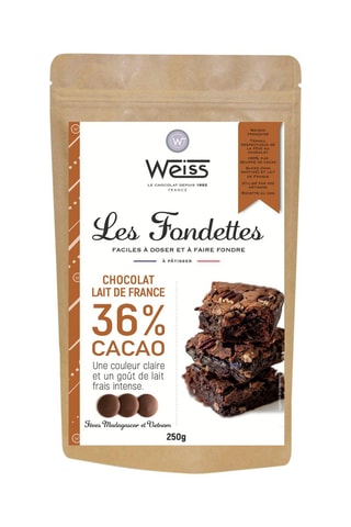 Sachet chocolat lait à pâtisser 36% - 250 g