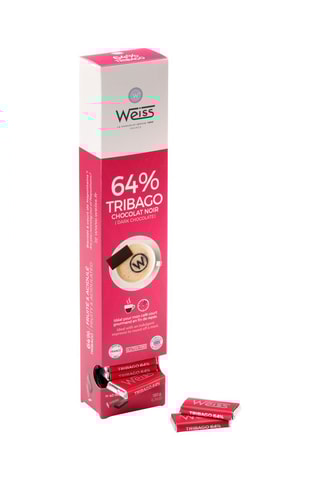 2 x Boîte de chocolat noir 64% Tribago - 180 g