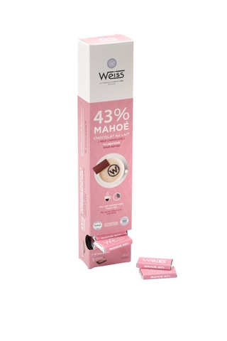 2 Reglettes Chocaf chocolat au lait 43% Mahoe - 180 g