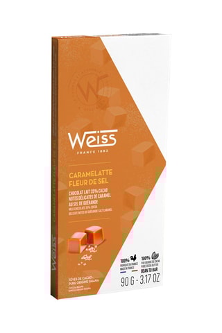 3 Tablettes de chocolat Caramelatte Fleur de sel 35% - 90 g