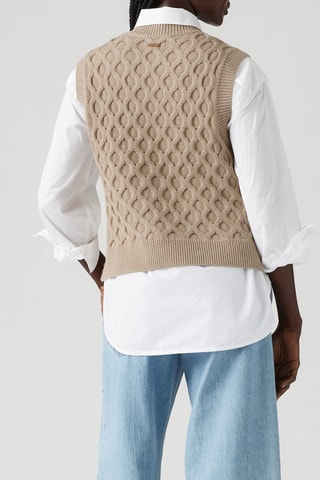 Pull sans manches - Beige