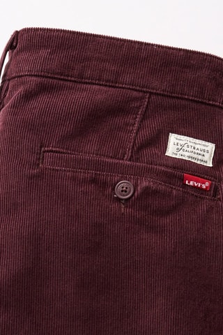 Chino en velours Slim Taper - Bordeaux
