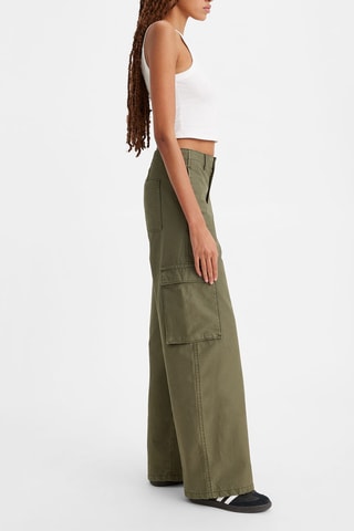Pantalon Baggy cargo - Vert olive