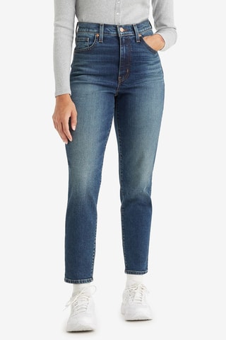 Jean mom taille haute High Waisted - Bleu nuit