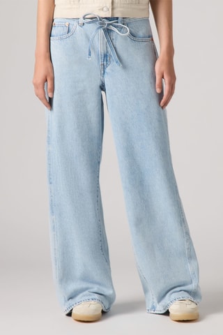 Jean taille haute XL Baggy Straight - Ciel