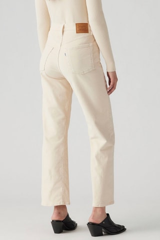 Jean taille haute Ribcage Straight Ankle - Beige