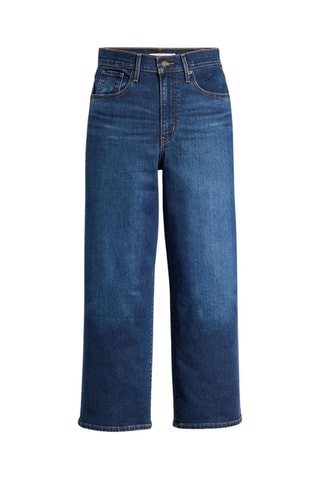 Jean loose taille haute High Rise - Bleu foncé