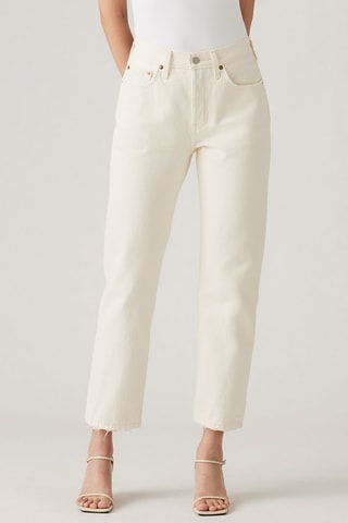 Jean 7/8 taille haute 501® Crop - Ecru