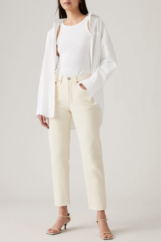 Jean 7/8 taille haute 501® Crop - Ecru