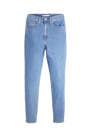 Jean mom taille haute High Waisted Taper - Ciel