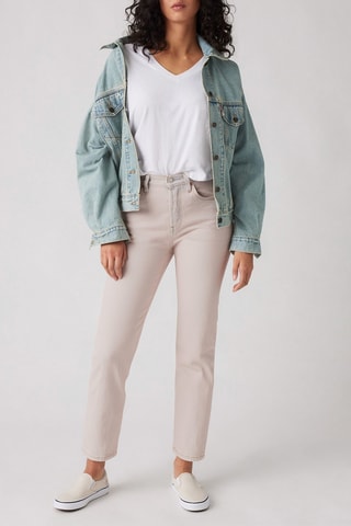 Jean taille haute 501® Crop - Ecru