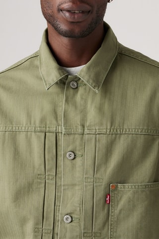 Veste en jean Trucker - Kaki