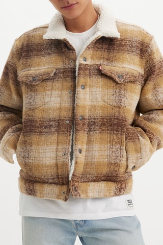 Veste Trucker - Marron clair