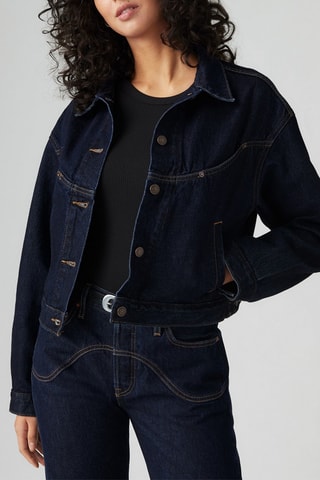 Veste en jean - Bleu marine
