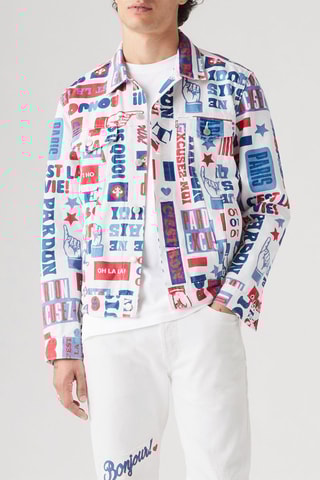 Veste For Pari's Trucker - Blanc