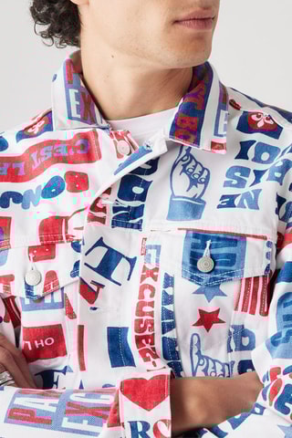 Veste For Pari's Trucker - Blanc