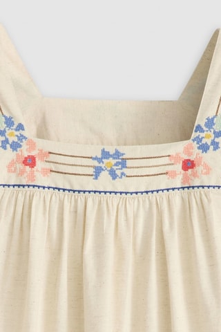 Robe trapèze - Ecru