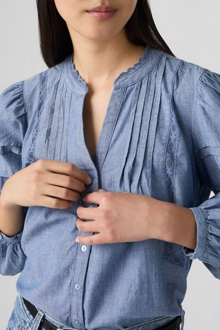 Chemisier en jean - Bleu