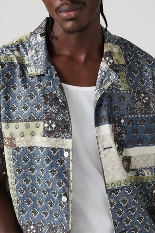 Chemise - Blanc et bleu cobalt